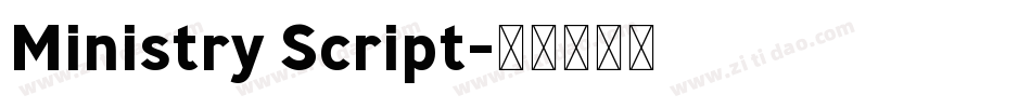 Ministry Script字体转换